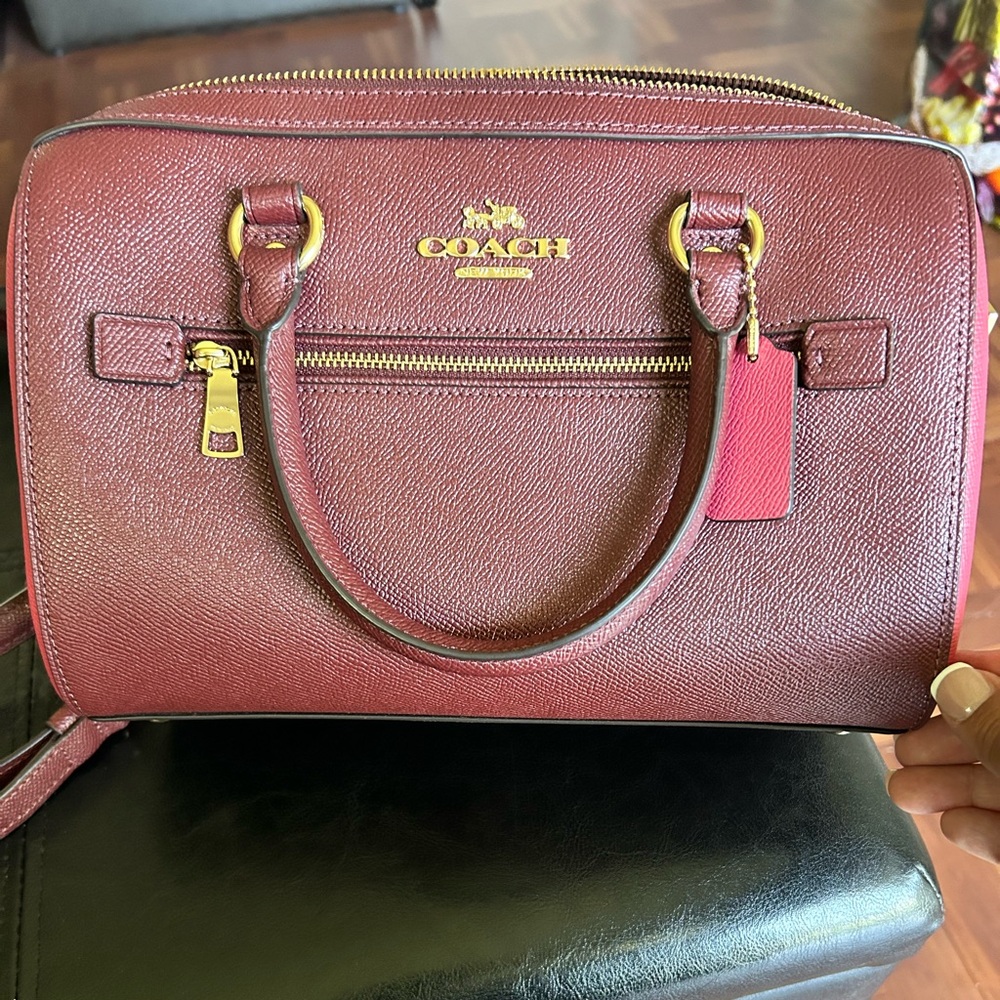 New Coach Rowan Colorblock Satchel